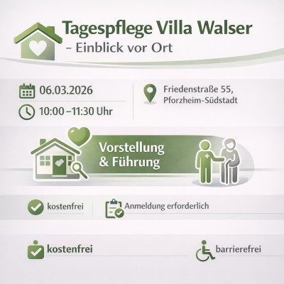Tagespflege Villa Walser stellt Angebot in Pforzheim vor